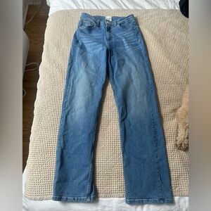 Djerf Avenue Straight Jeans Mid Blue Size 28